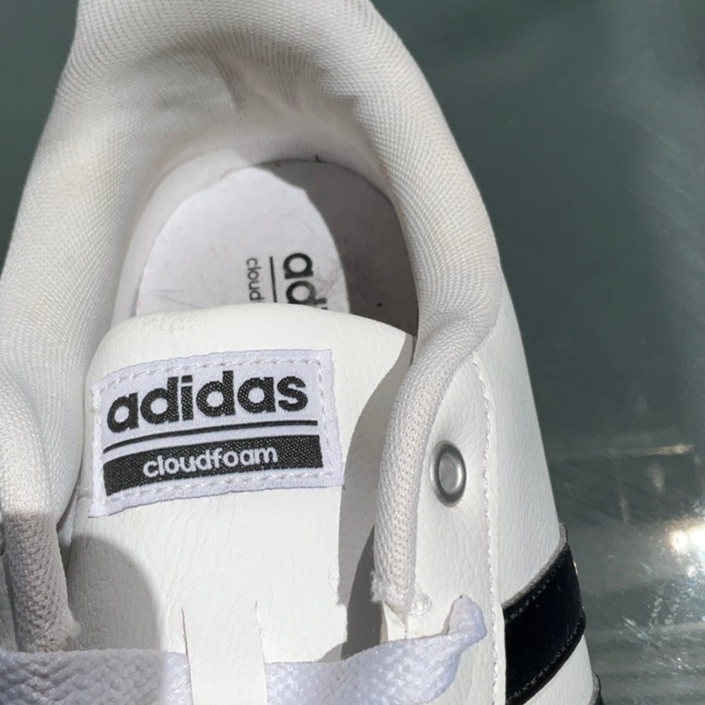Adidas White and Black Classic Sneakers - Picture 7 of 8